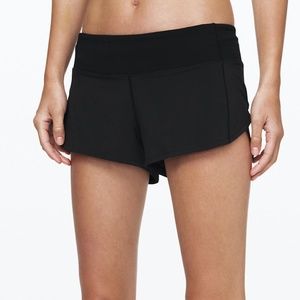Lululemon Black Speed Up 2.5 Shorts